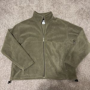 Men's Columbia Sportswear Green Full-Zip Fleece Jacket